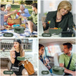 Electric Heated Insulated Lunch Box with Removable Stainless Steel Container, Portable Food Warmer for Car Office School
