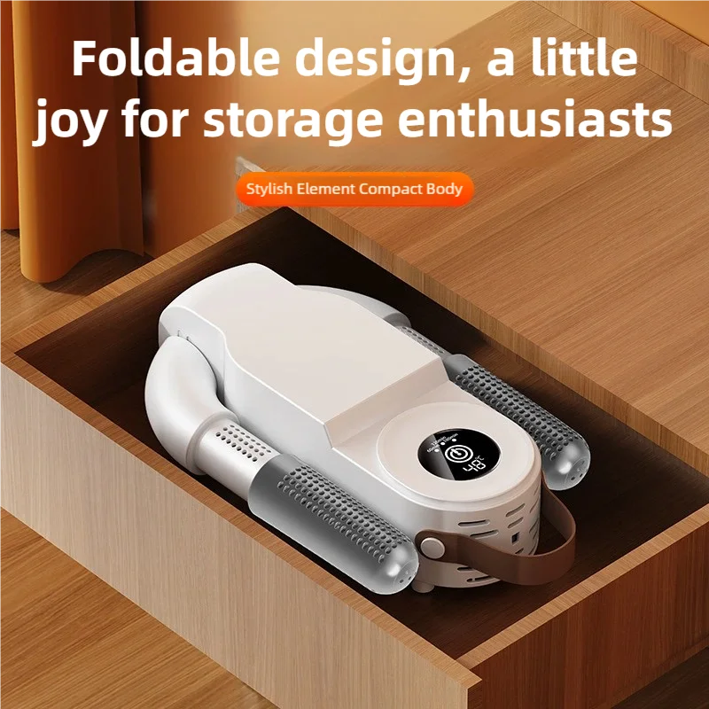 New Foldable Touch Screen Shoe Dryer Fast Heating Sterilization Heater Socks Dryer Shoe Hot Air Deodorizing Dehumidifier