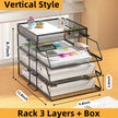 Office A4 Paper Desk Organizer Document File Letter Book Brochure Filling Tray Rack Shelf Carrier Metal Wire Mesh Storage Holder