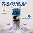 2-In-1 Air Purifier with Humidifier Combo for Home Allergies and Pets Hair, Smokers in Bedroom, H13 True HEPA Filter，White