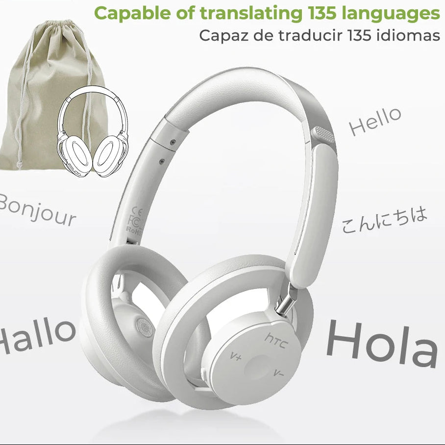 HP06 Bluetooth V6.0 Wireless Open-Ear Headphones Foldable Punchy Bass Headset for PC Laptop Phone TV Lightweight Hollow Airy