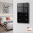 Zigbee Smart DIY Name Switch Black Panel Touch Light Switches US Type Neutral Required Works with Tuya Smart Life App