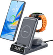 Swanscout 703S Charging Station for  S25 S24 Ultra S23 Z Flip 7 Z Fold 7 Wireless Charger for Galaxy Watch 8 7 for Buds 3