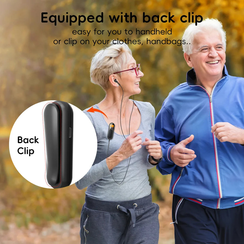 Rechargeable Mini Portable FM Radio with Clip
