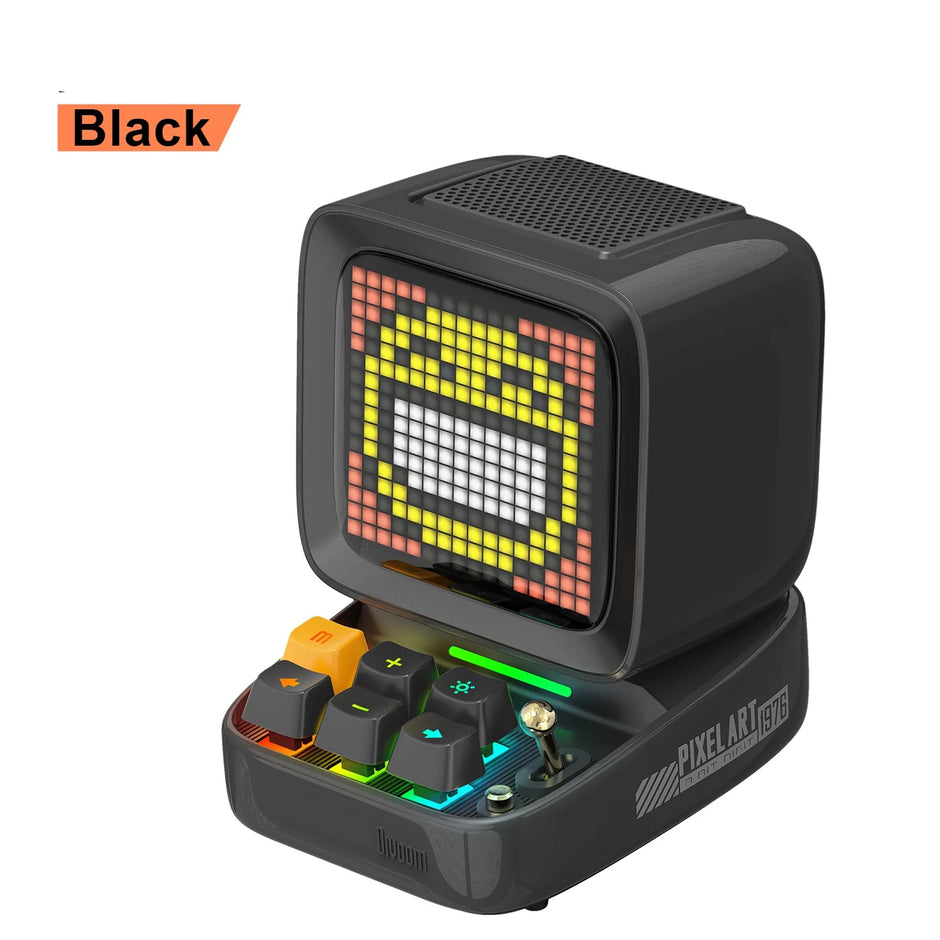 Ditoo-Pro Retro Pixel Art Bluetooth Portable Speaker Alarm Clock DIY LED Display Board, Cute Gift Home Light Decoration