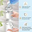 Automatic Liquid/Foma Soap Dispenser, Touchless Electric Dispenser, USB Rechargeable with Infrared Sensor for Bathroom,Kitchen