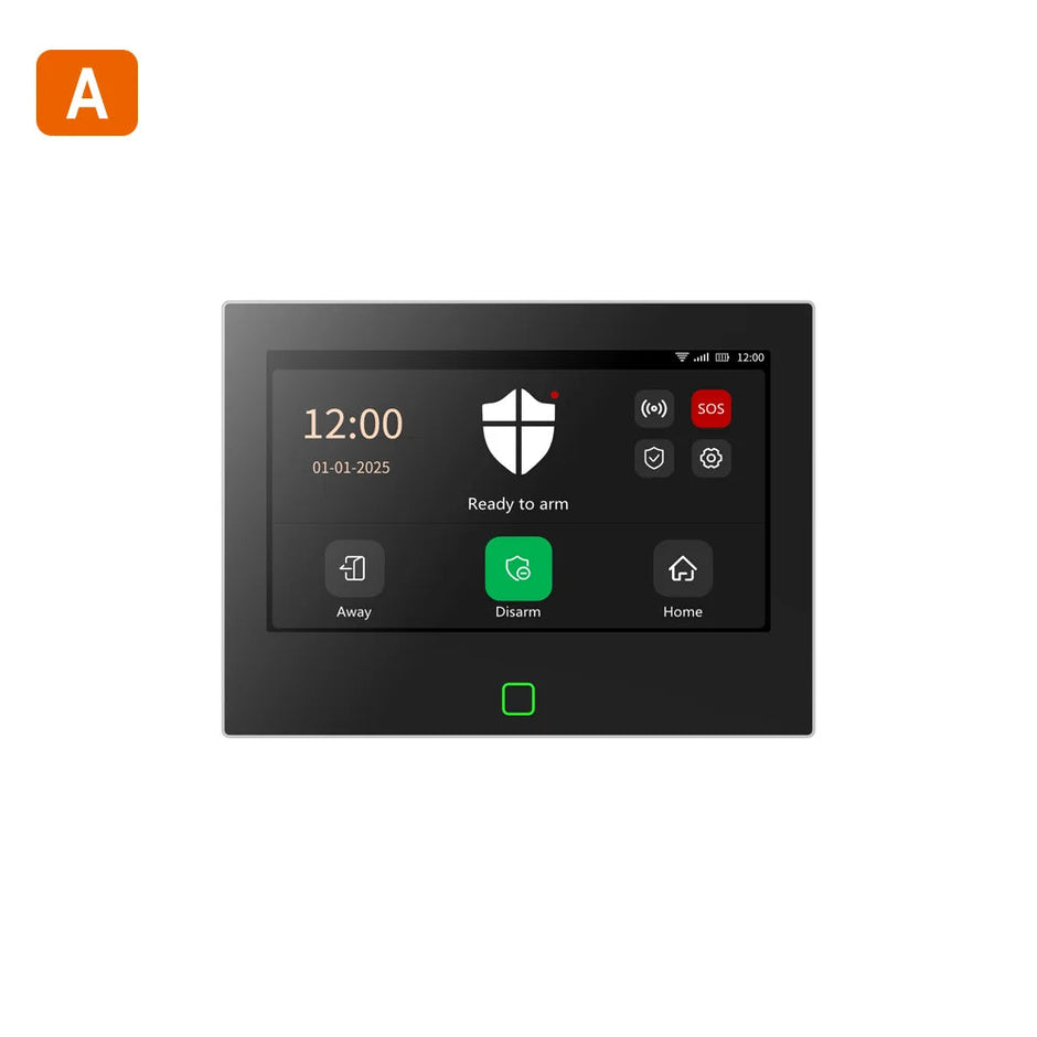 7Inch Lora Protection Kit Wifi 4G Tuya Smart Home Alarm System with 5000Mah Battery 500M Distance Works with Alexa