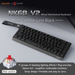 NK68V2 Single-Mode Wired Mechanical Keyboard Portable Gaming Keyboard RGB Hot-Swappable PC Lightweight Mechanical Keyboard
