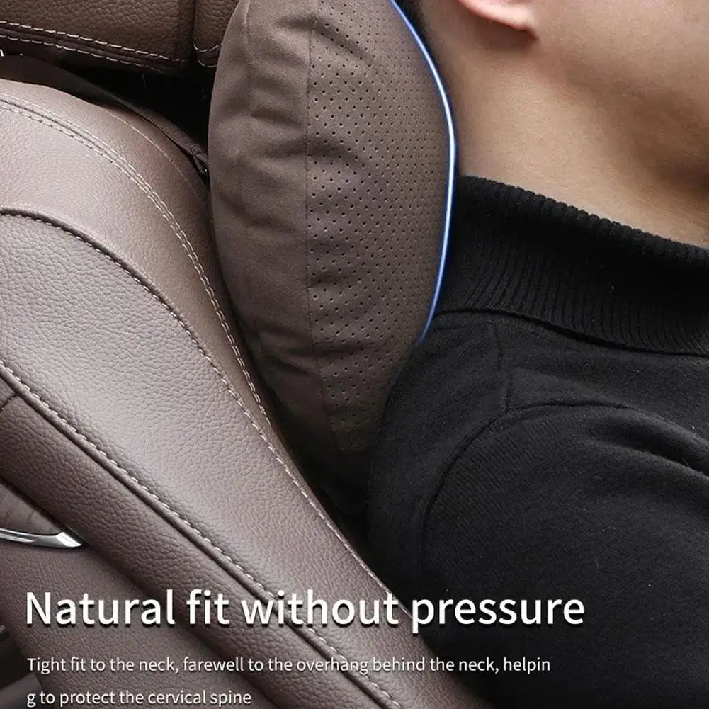 Headrest Universal Adjustable Car Neck Pillow Lumbar Support Cushion Soft Memory Foam for S Class Sedan SUV Vehicle Comfort