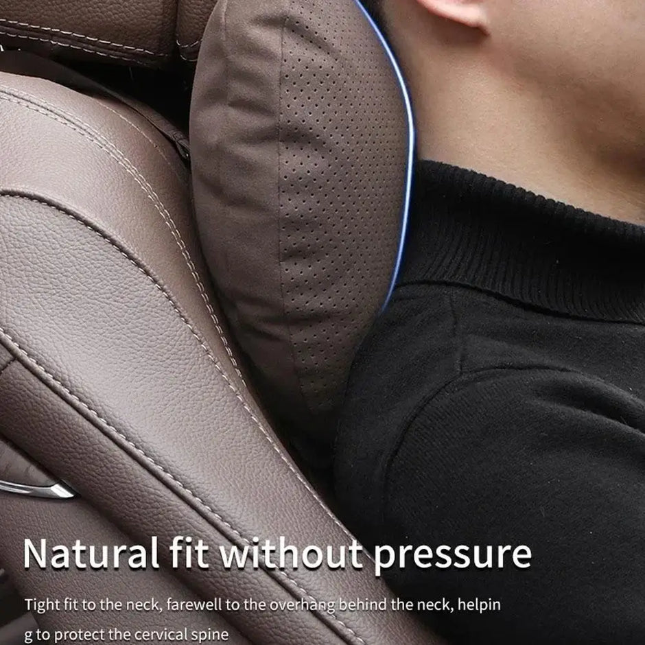 Headrest Universal Adjustable Car Neck Pillow Lumbar Support Cushion Soft Memory Foam for S Class Sedan SUV Vehicle Comfort