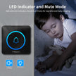 -Smart Home Doorbell, Wireless Outdoor Doorbell, IP65 Waterproof Door Bell, 60 Songs, Smart Security Alarm, Door Bell Chime