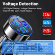 USB C Car Charger Adapter with Voltage Display 6 in 1 Super Fast in Car for Iphone 16 15 Pro Max Samsung Android Phone