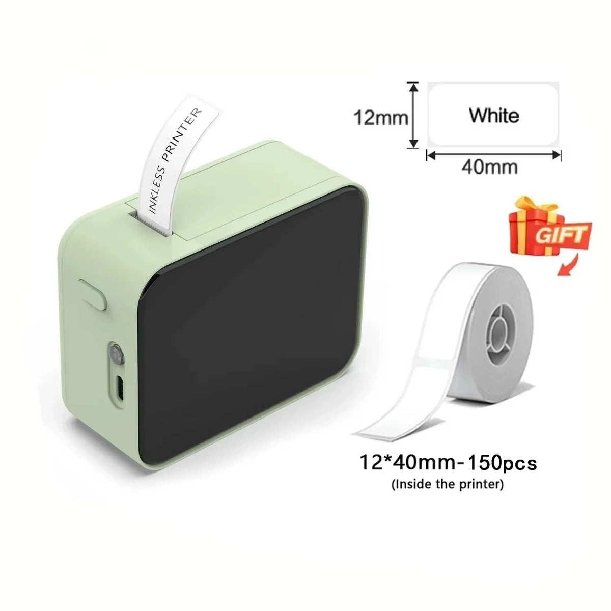 P15 Mini Portable Thermal Printer Wireless Bluetooth-Compatible Label Tag for Home Office Labeling Sticker Machine