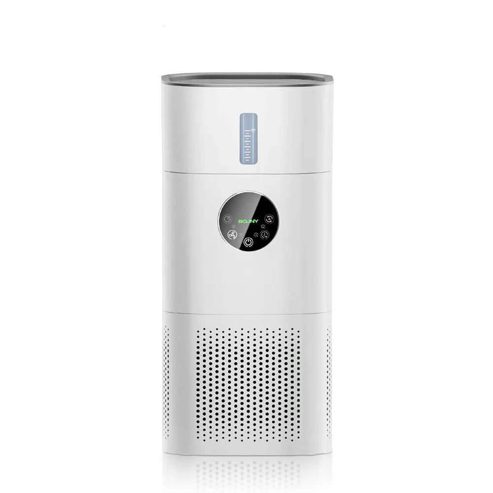 2-In-1 Air Purifier with Humidifier Combo for Home Allergies and Pets Hair, Smokers in Bedroom, H13 True HEPA Filter，White
