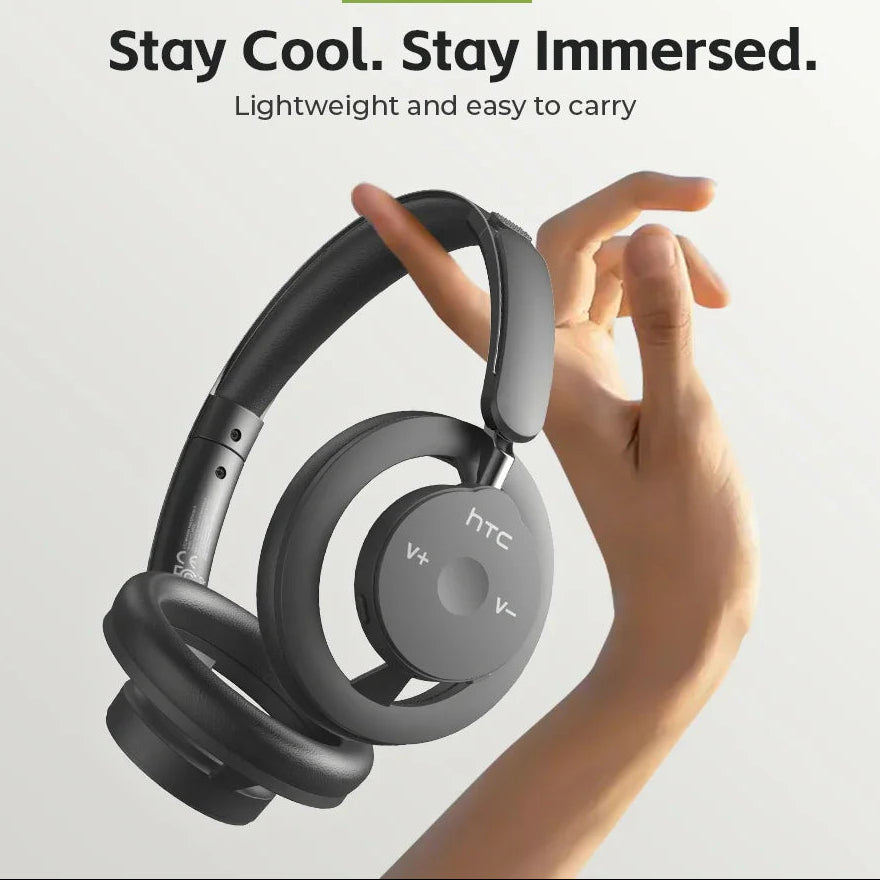 HP06 Bluetooth V6.0 Wireless Open-Ear Headphones Foldable Punchy Bass Headset for PC Laptop Phone TV Lightweight Hollow Airy