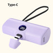 Fast Charging Power Bank Portable Charger External Battery Pack for Iphone Android LED Digital Display 5000Mah Mini Powerbank