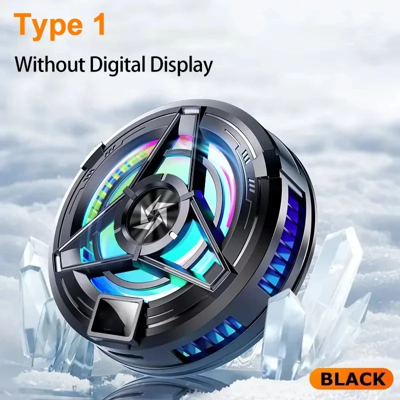 Magnetic Phones Cooler Back-Clip 2 in 1 Game Cooler Semiconductor Fast Phone Cooling Fan for IOS Android Phone