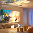 Smart Touch Screen Portable Projector Support 4K Wifi 6 Bluetooth Auto Focus Compatible with Phone/ Tvstick/Pc/Indooroutdoor