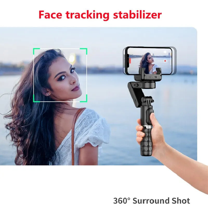 360 Rotation following Shooting Mode Gimbal Stabilizer 