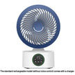 Portable Wall-Hanging Fan with Remote Control Smart Voice Rechargeable USB Household Electric Folding Fan Nightlight Air Cooler
