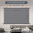 Anti-Light Thick HD Projector Screen 16:9 No-Hole Wall-Mounted Home Projection Screen 60/72/84/92/100/110/120/133Inch
