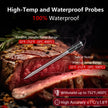 Wireless Meat Thermometer Digital Bluetooth Probes with HD Display & APP Remote Monitoring for Rotisserie Grill BBQ Smoker Steak
