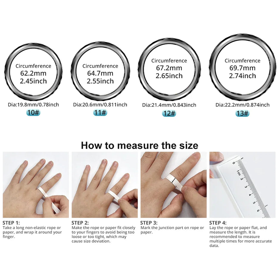 R11 Ceramic Smart Ring for Men, Fidget Spinner Anxiety Relieve Ring with Charging Case, Health Monitor, 5ATM Waterproof
