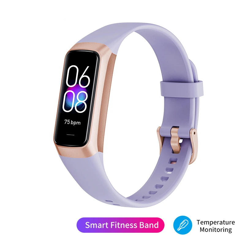 1.1 Inch Amoled Heart Rate Monitor Smart Bracelet Wristband Slim Smart Watch Men Women Waterproof Fitness Tracker Band
