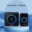 -Smart Home Doorbell, Wireless Outdoor Doorbell, IP65 Waterproof Door Bell, 60 Songs, Smart Security Alarm, Door Bell Chime