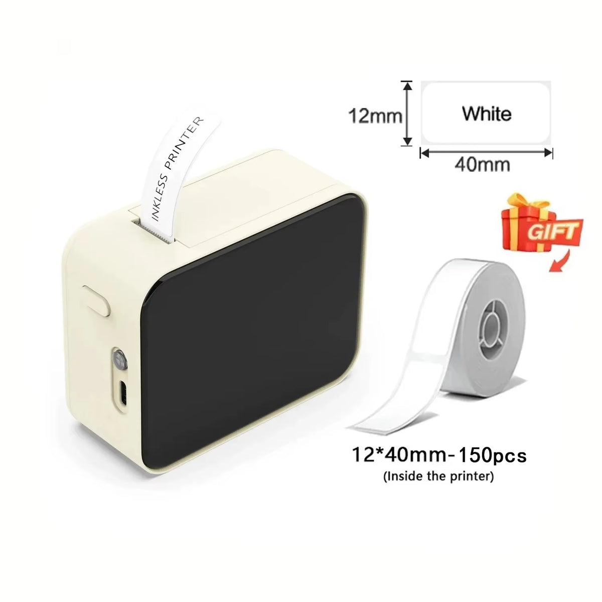 P15 Mini Portable Thermal Printer Wireless Bluetooth-Compatible Label Tag for Home Office Labeling Sticker Machine